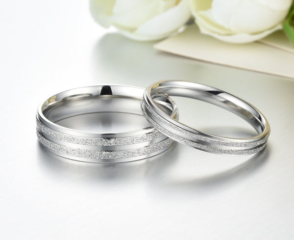 His & Hers Matching Set Fashion Style Couple Rings Wedding Band Set-Couple Rings-SunnyHouse Jewelry