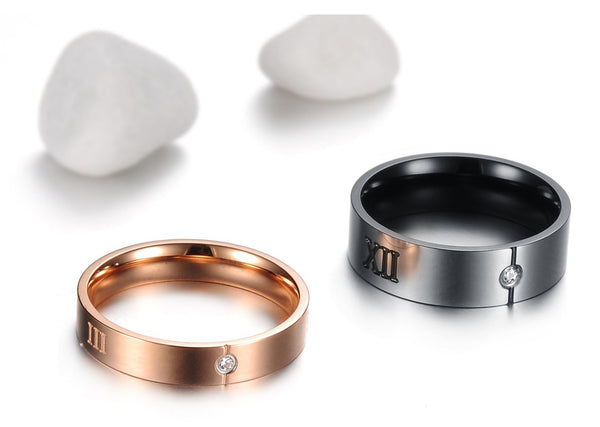 His & Hers Matching Set Fashion Style Couple Rings Wedding Band Set-Couple Rings-SunnyHouse Jewelry