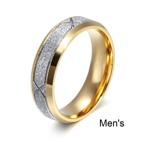 His & Hers Matching Set Stylish and Creative Couple Rings, Wedding Band Set, Valentine, Anniversary, Wedding, Promise, Engagement Ring-Couple Rings-SunnyHouse Jewelry