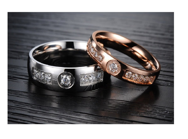 His & Hers Matching Set Traditional Style Couple Rings Wedding Band Set-Couple Rings-SunnyHouse Jewelry