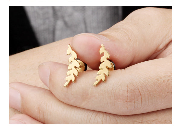 Women's Fashion Leaf Earrings-Womens Earrings-SunnyHouse Jewelry